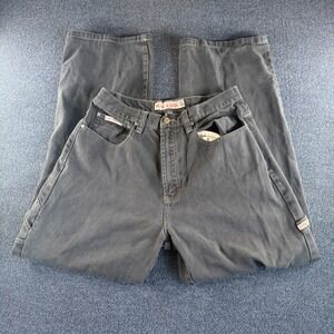 Raw Edge Vintage Mens Carpenter Jeans 32x32 Faded Black Denim Workwear Pants